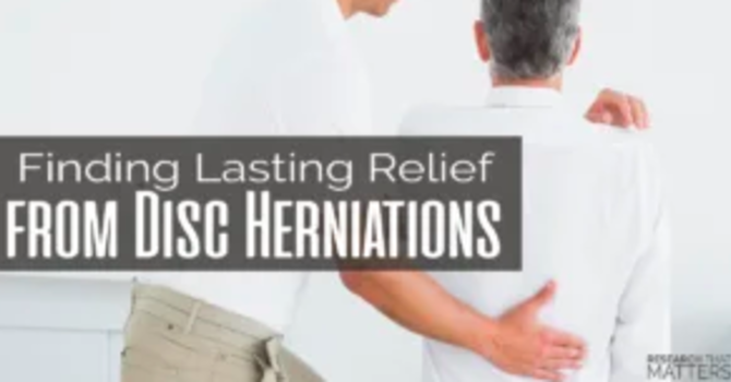 Finding Lasting Relief From Disc Herniations image